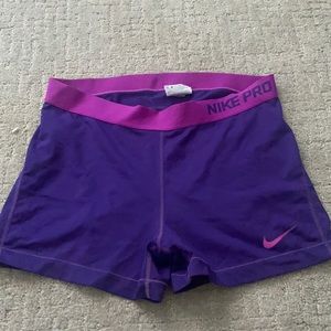 Nike pro 3” spandex shorts